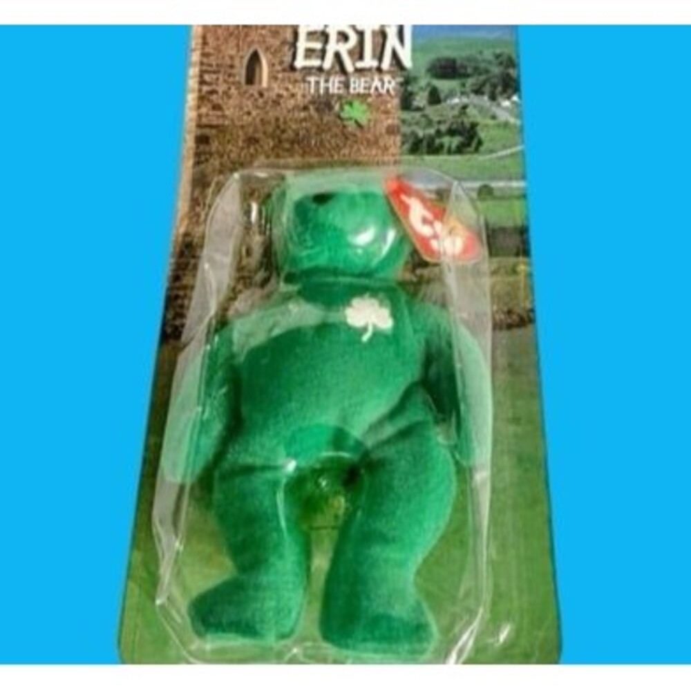 ERIN THE BEAR TY Teenie Beanie Babies Plush Figure Collectible Toy NEW 1999